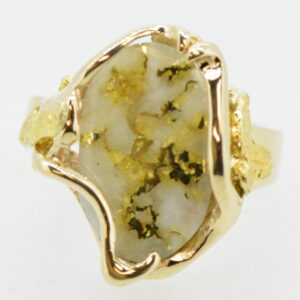 Ladies Gold Quartz Ring RL232LQ