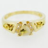 Ladies Gold Nugget, Quartz & Diamond Ring RL881D12NQ