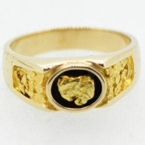 Gold Nugget Men's Rings