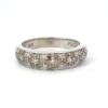 Estate Ladies Le Vian Chocolate & White Diamond 14k White Gold Ring 0513