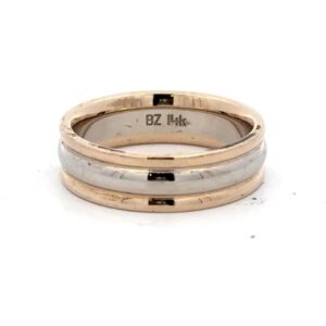 Estate Lady's 14k Two-Tone Gold Band 070870