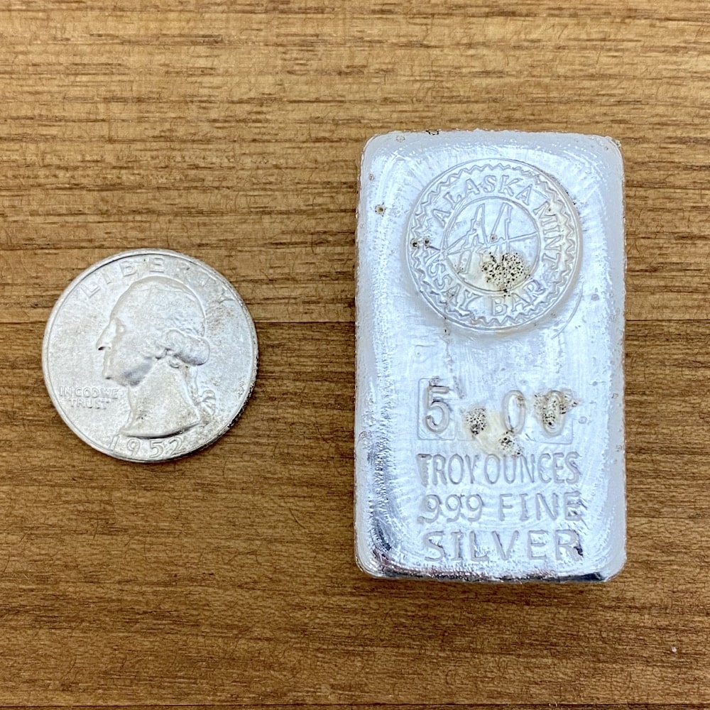 5 oz. Silver Hand Poured Original Assay Bar - Image 4