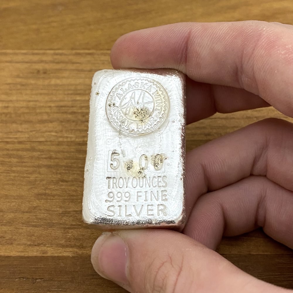 5 oz. Silver Hand Poured Original Assay Bar - Image 2