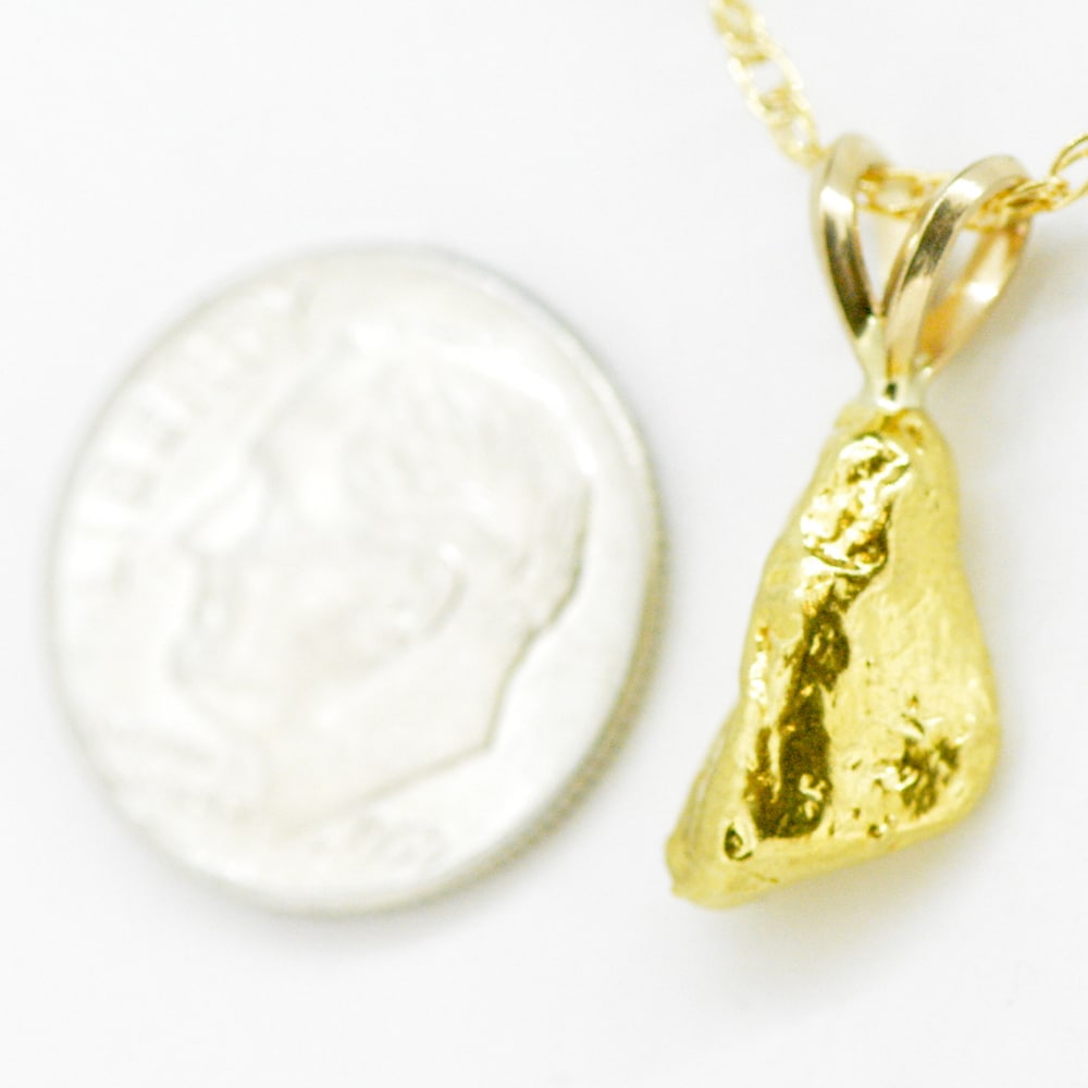 2.8 DWT Gold Nugget Pendant - Image 2