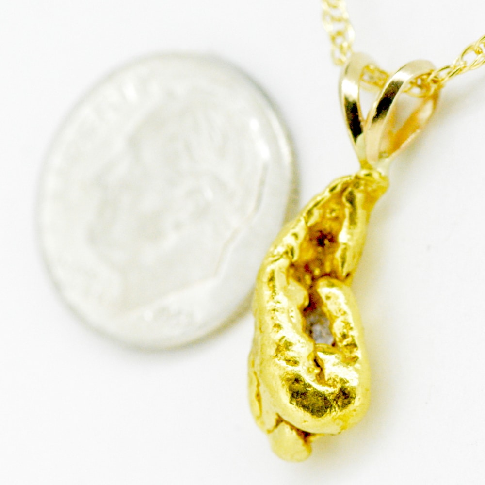 2.9 DWT Gold Nugget Pendant - Image 2