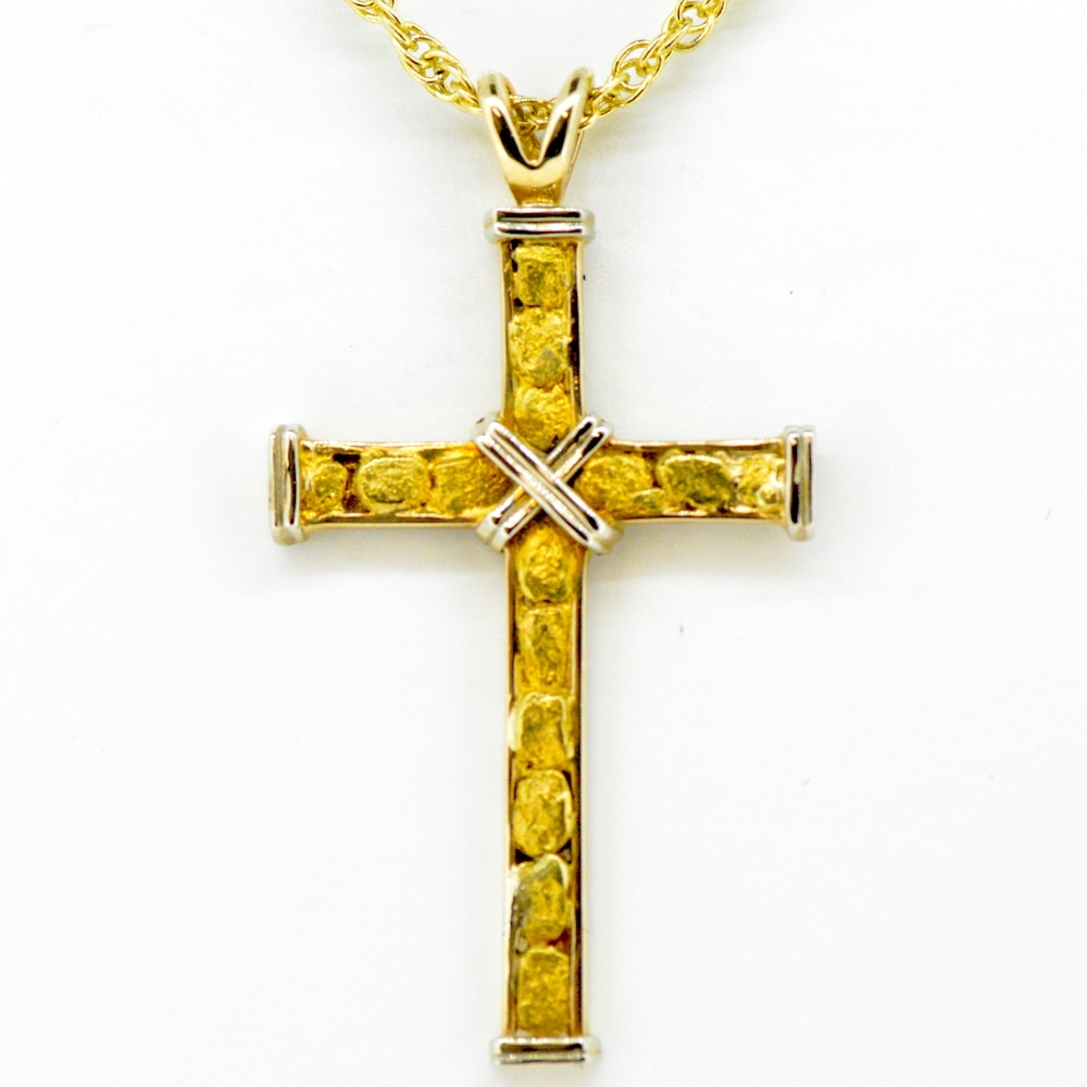 Gold Nugget Cross