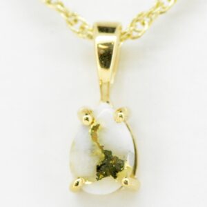 Gold Quartz Pendant