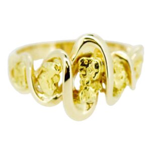 Gold Nugget Ladies Rings
