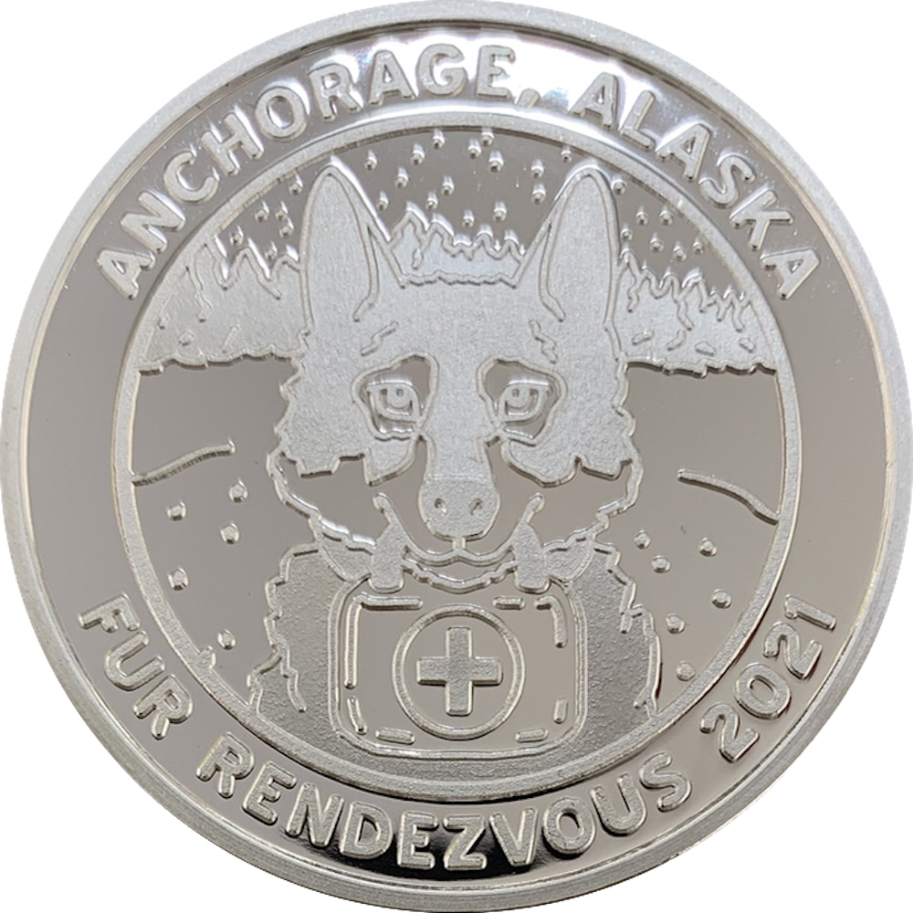 2021 Official Fur Rondy Medallion - Image 2