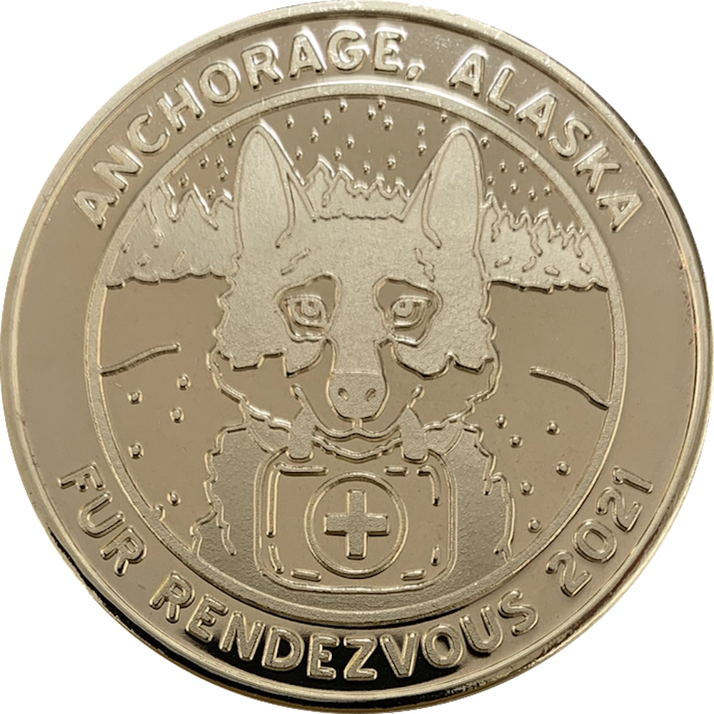 2021 Official Fur Rondy Medallion - Image 3