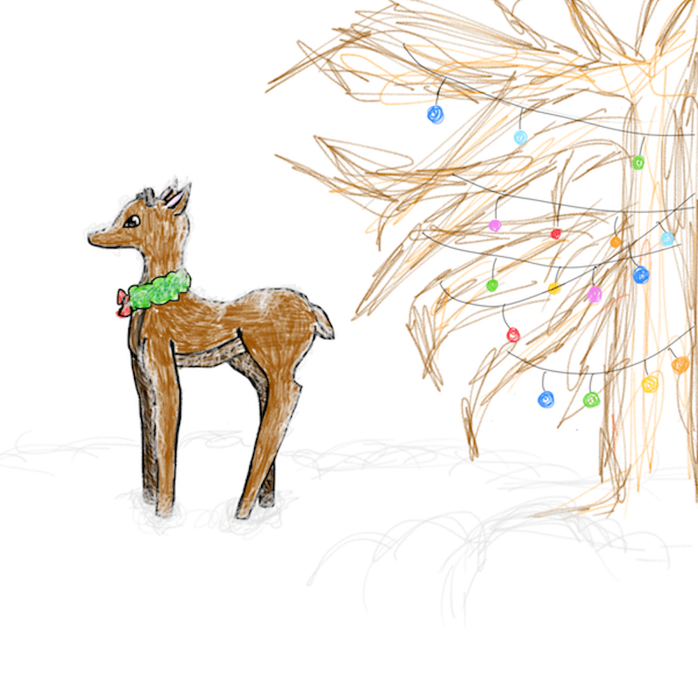 "Christmas Deer" Medallion - Image 10