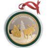 "Santa, Moose & Sleigh" Christmas Medallion