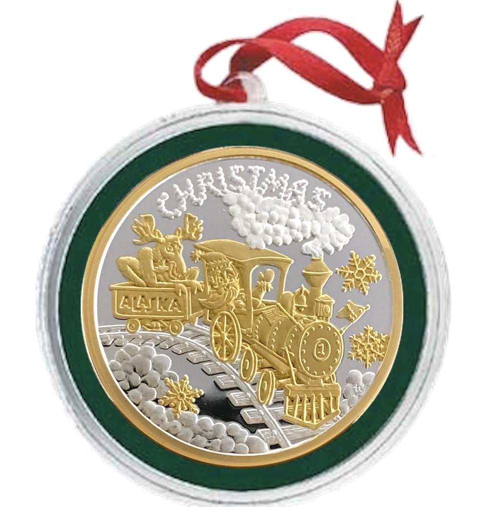 "Christmas Train" Medallion