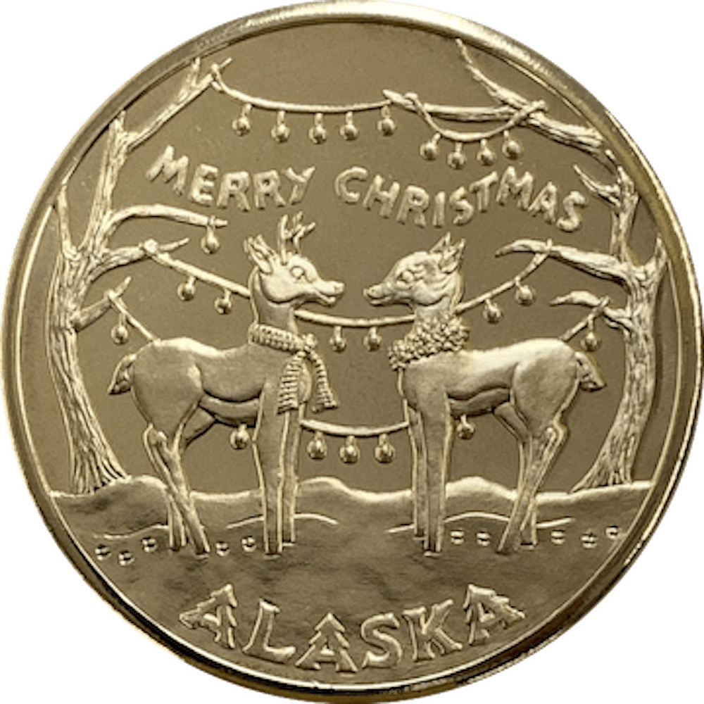 "Christmas Deer" Medallion - Image 8