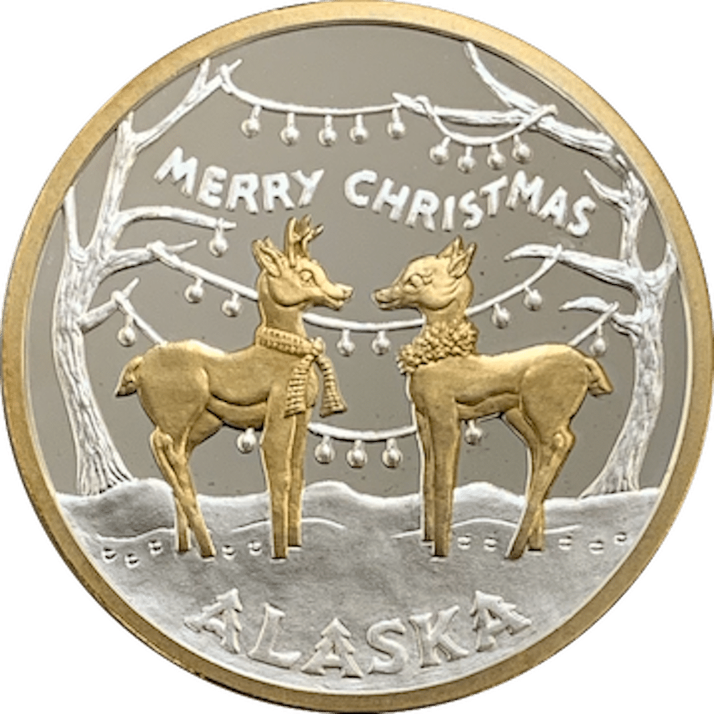 "Christmas Deer" Medallion - Image 4