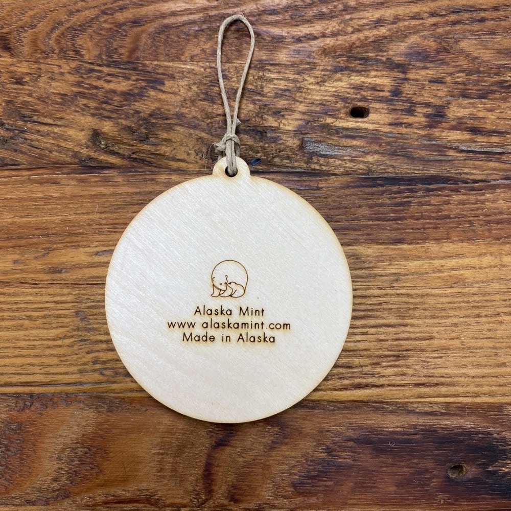 Alaskan Birchwood Christmas Ornament - Image 2