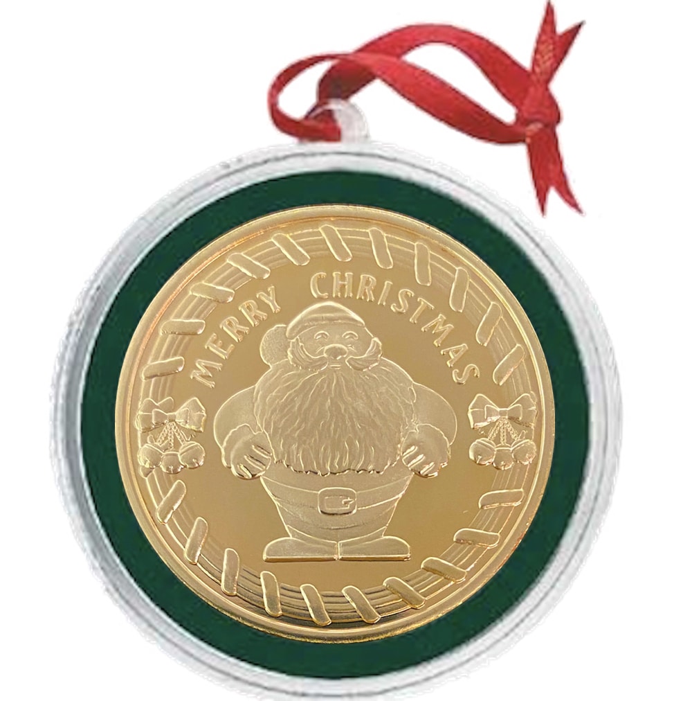 "Jolly Santa" Christmas Medallion - Image 6
