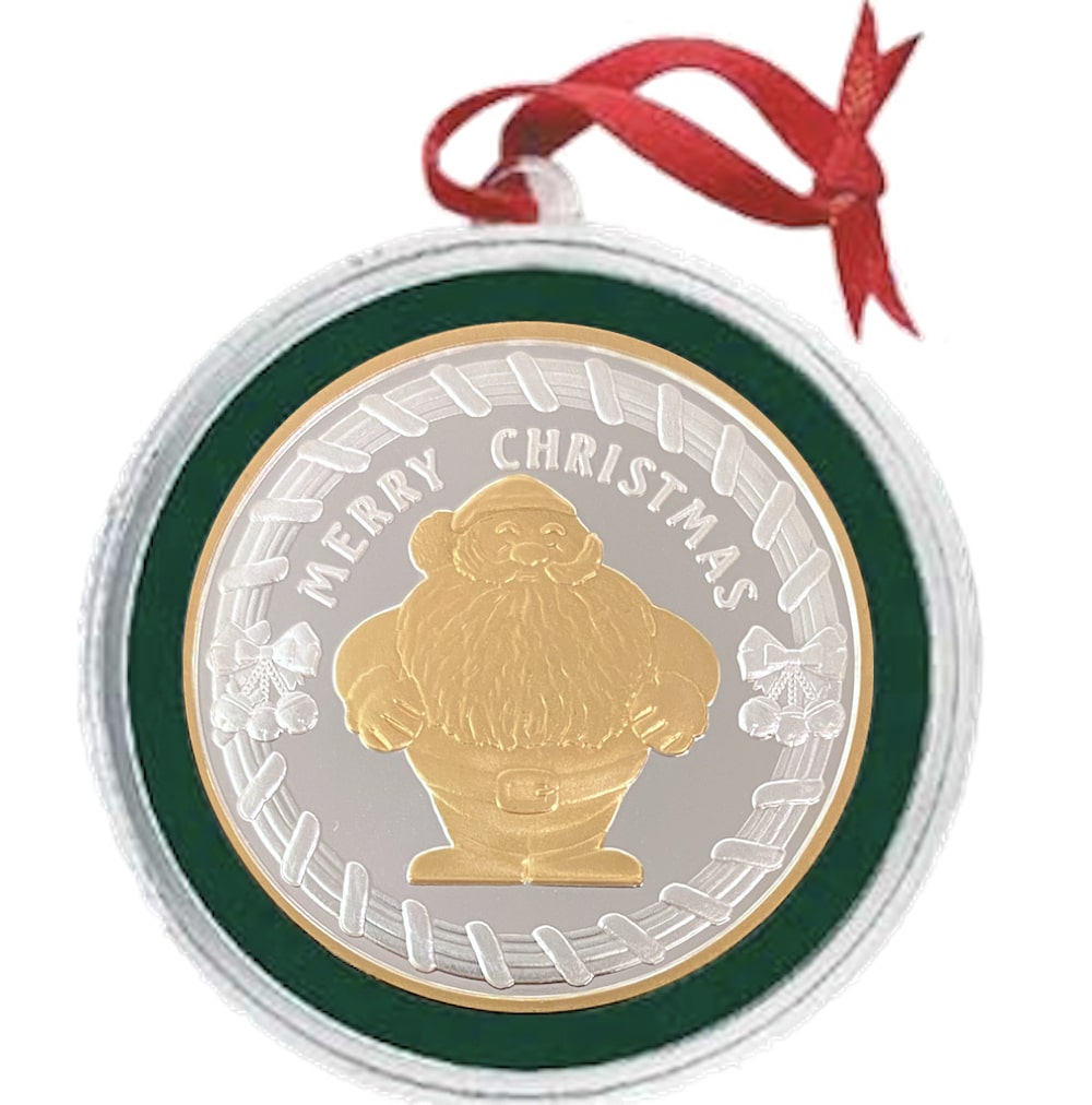 "Jolly Santa" Christmas Medallion