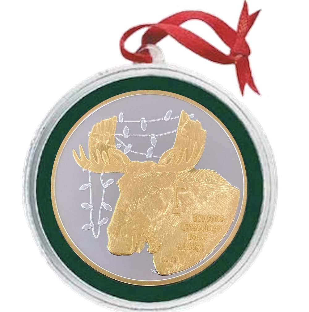 "Lights & Antlers" Medallion