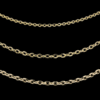 14k Yellow Gold Pendant Chains, Alaska Mint, Gold quartz pendant