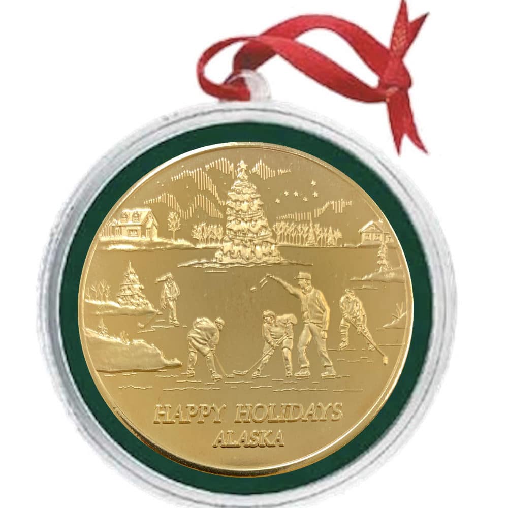 "Pond Hockey" Christmas Medallion - Image 5