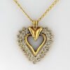 Estate Diamond Heart 10k Gold 6103