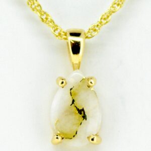 Gold Quartz Pendant P10*7QX