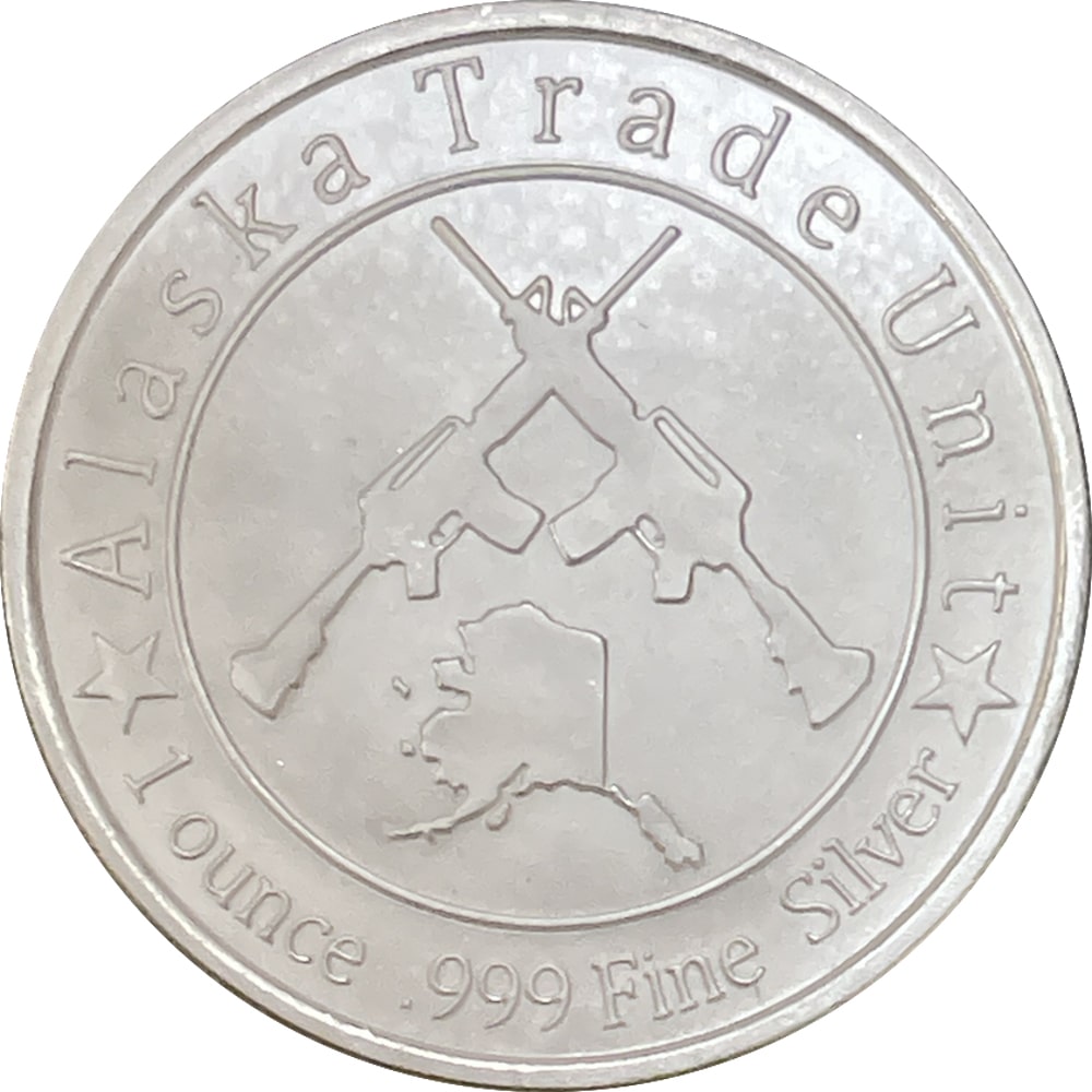 Map & Guns Alaska Trade Unit 1 oz. Silver Medallion