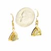 Gold Quartz Triangle Wire Dangle Earrings EN441Q/WD