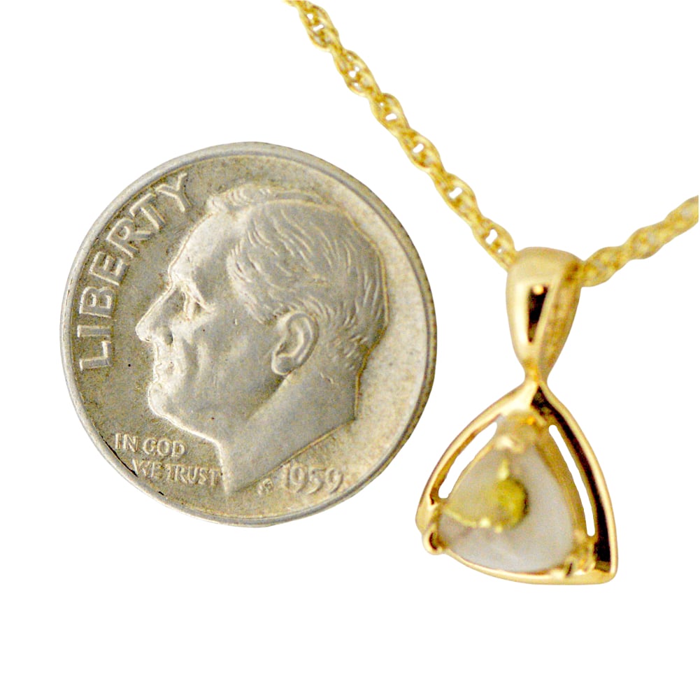 Gold Quartz Pendant PN441QX - Image 2