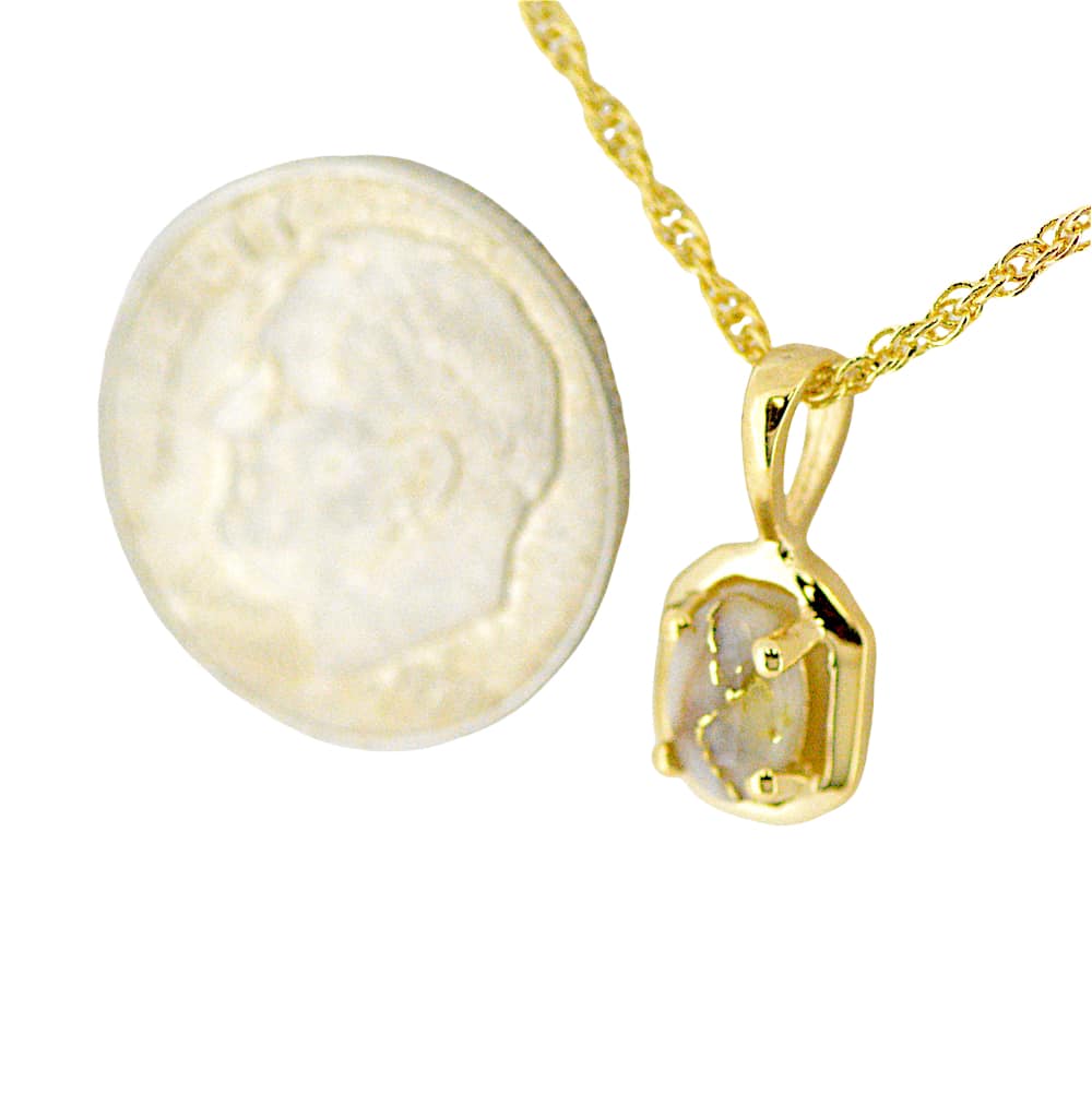 Gold Quartz Pendant PN452Q - Image 2