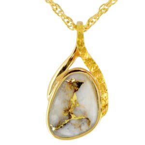 Gold Quartz Pendant