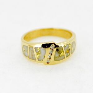 Ladies Gold Quartz & Diamond Ring  RL882D8Q