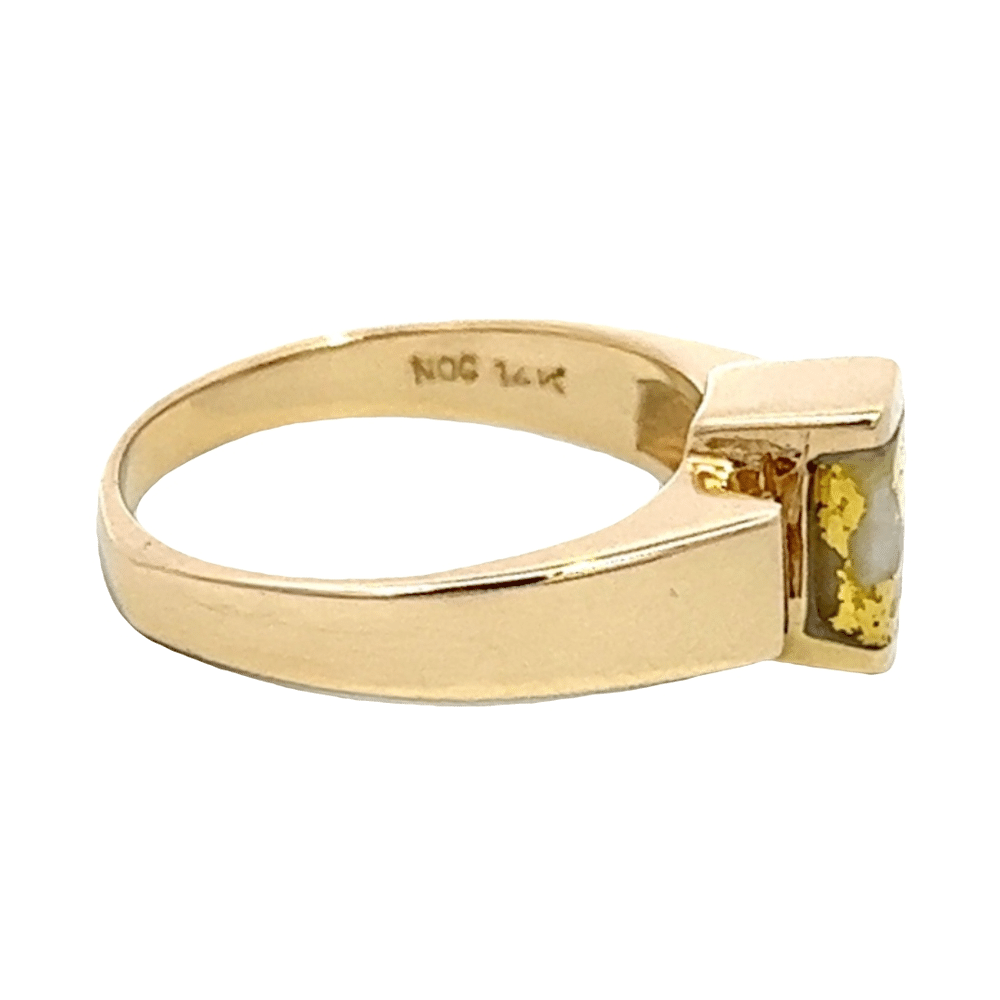 Gold quartz, Ring, Alaska Mint, Diamond, RLDL50D12Q