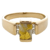 Gold quartz, Ring, Alaska Mint, Diamond, RLDL50D12Q