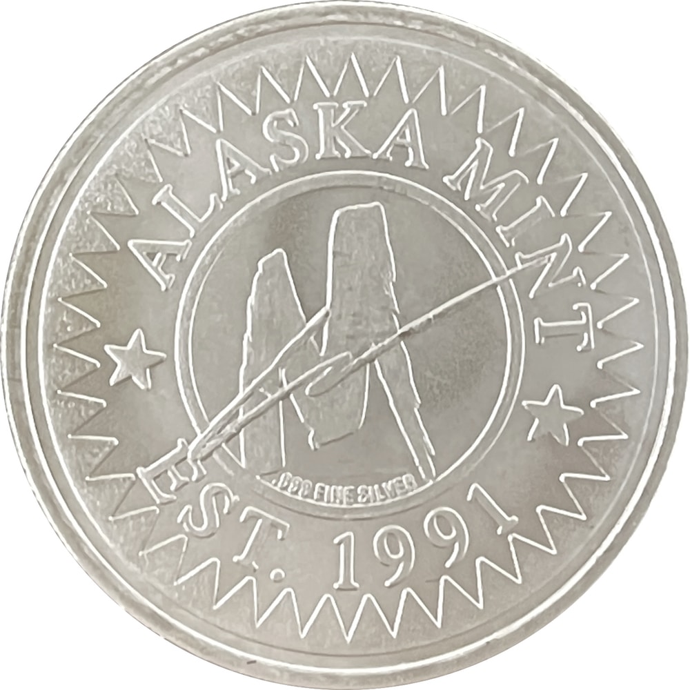 Map & Guns Alaska Trade Unit 1 oz. Silver Medallion - Image 2