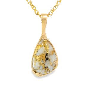 Gold Quartz Pendants