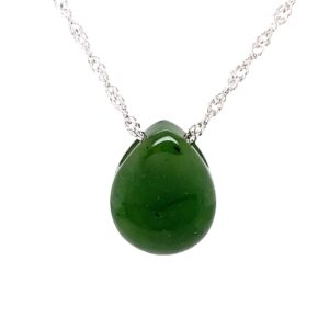 Jade Teardrop Pendant