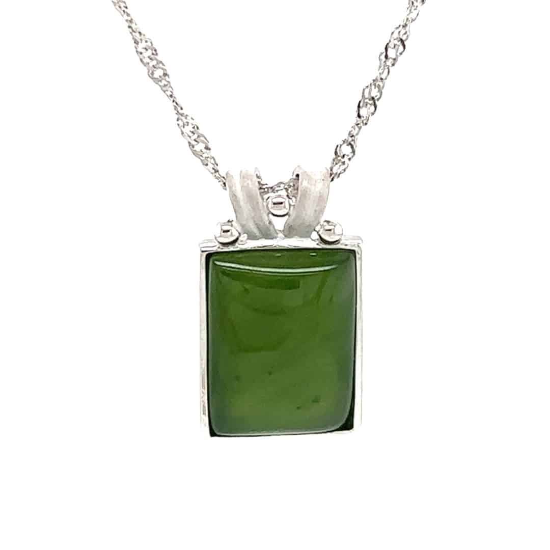 Jade Square Pendant
