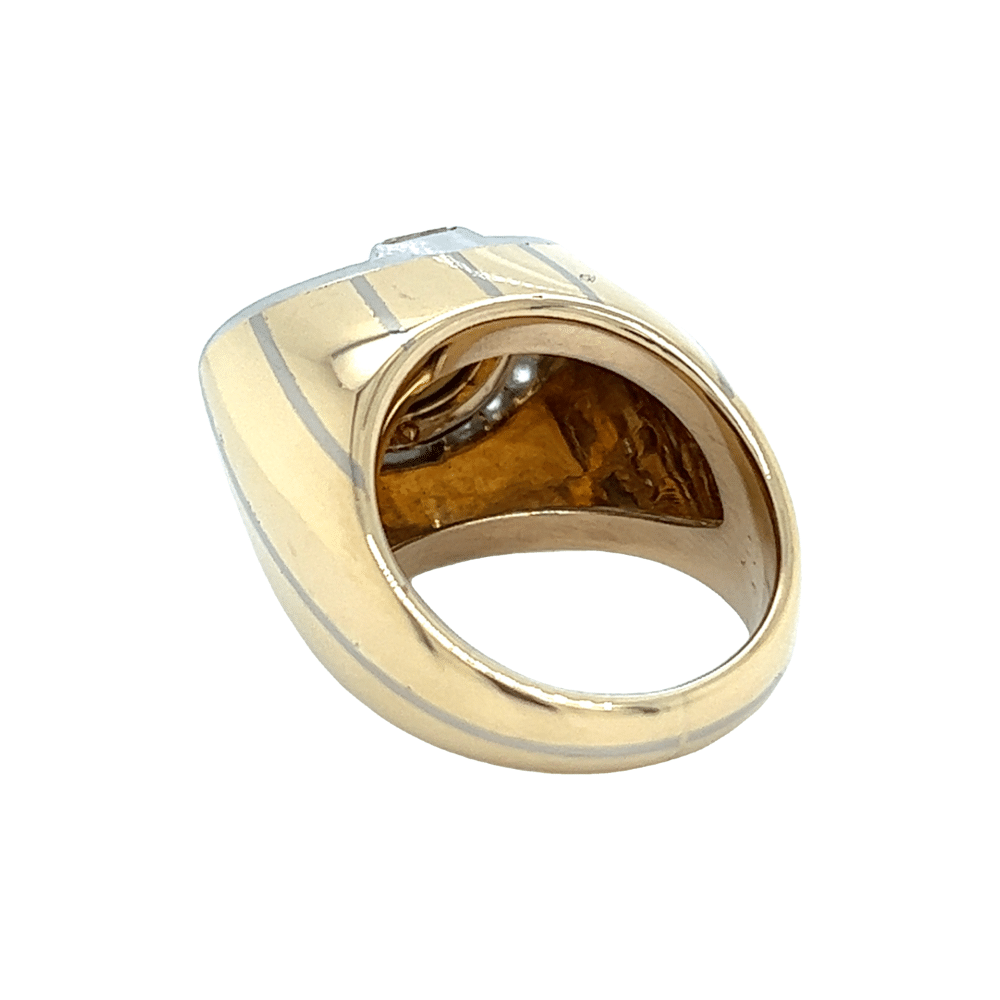 Cats Eye Chrysoberyl & Diamond Ring in 18k Gold 071313 - Image 2