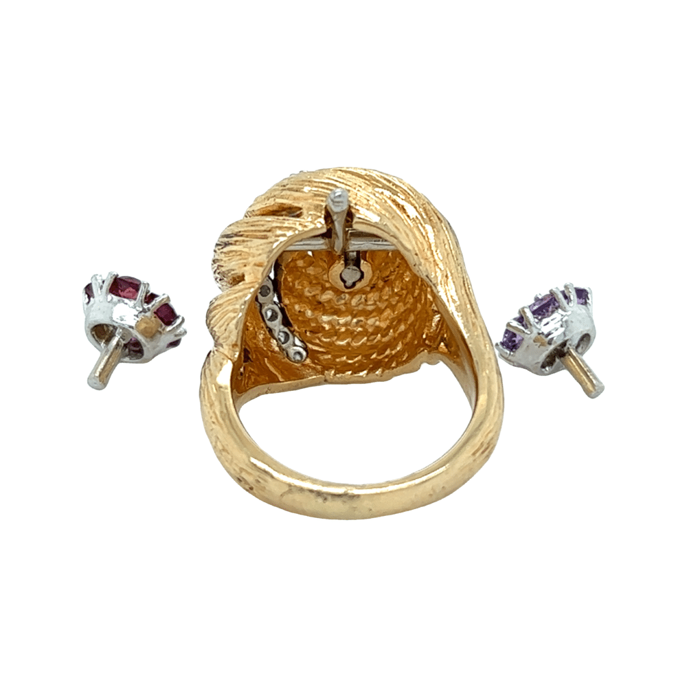 Estate Ring with 4 Different Centers 071440 - Image 6