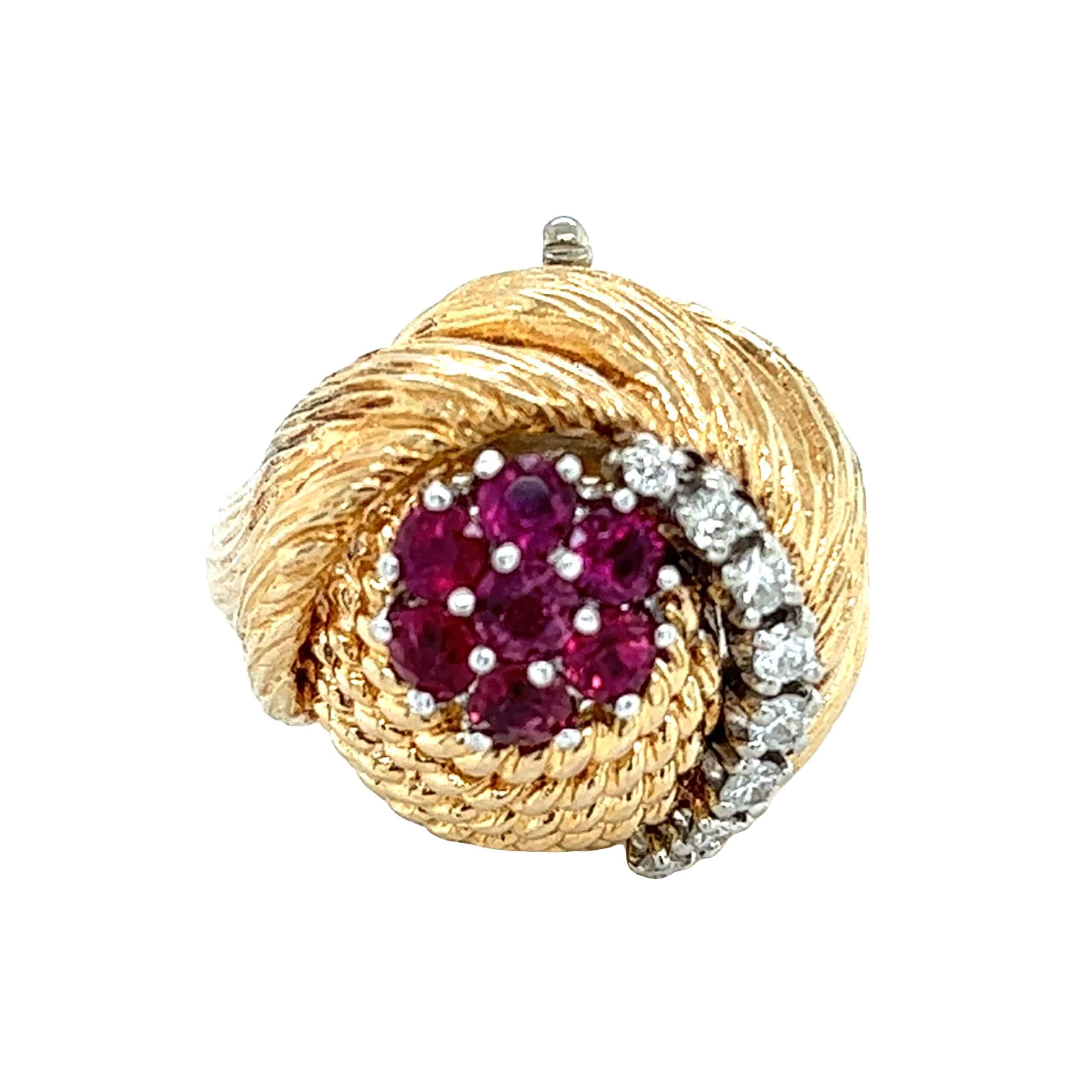 Estate Ring with 4 Different Centers 071440 - Image 3