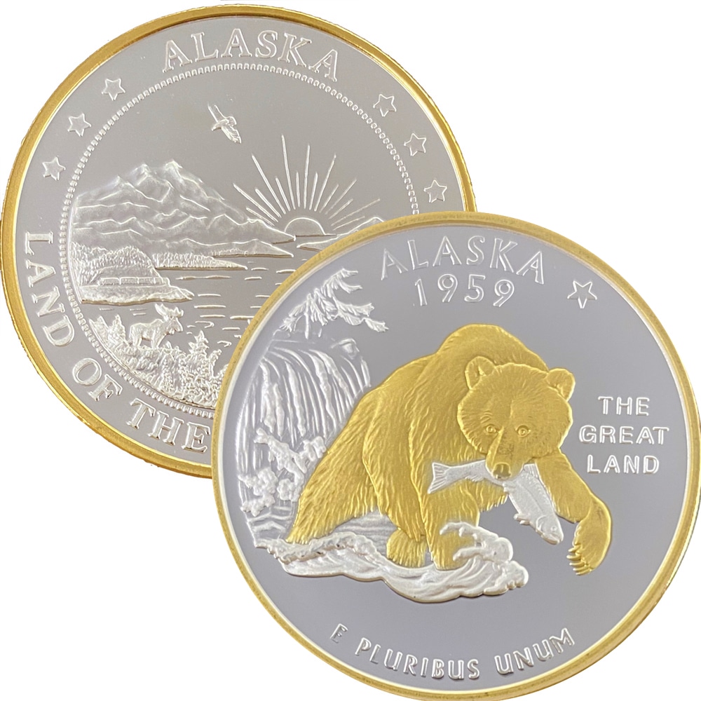 Alaska Quarter Replica Medallion - Image 3