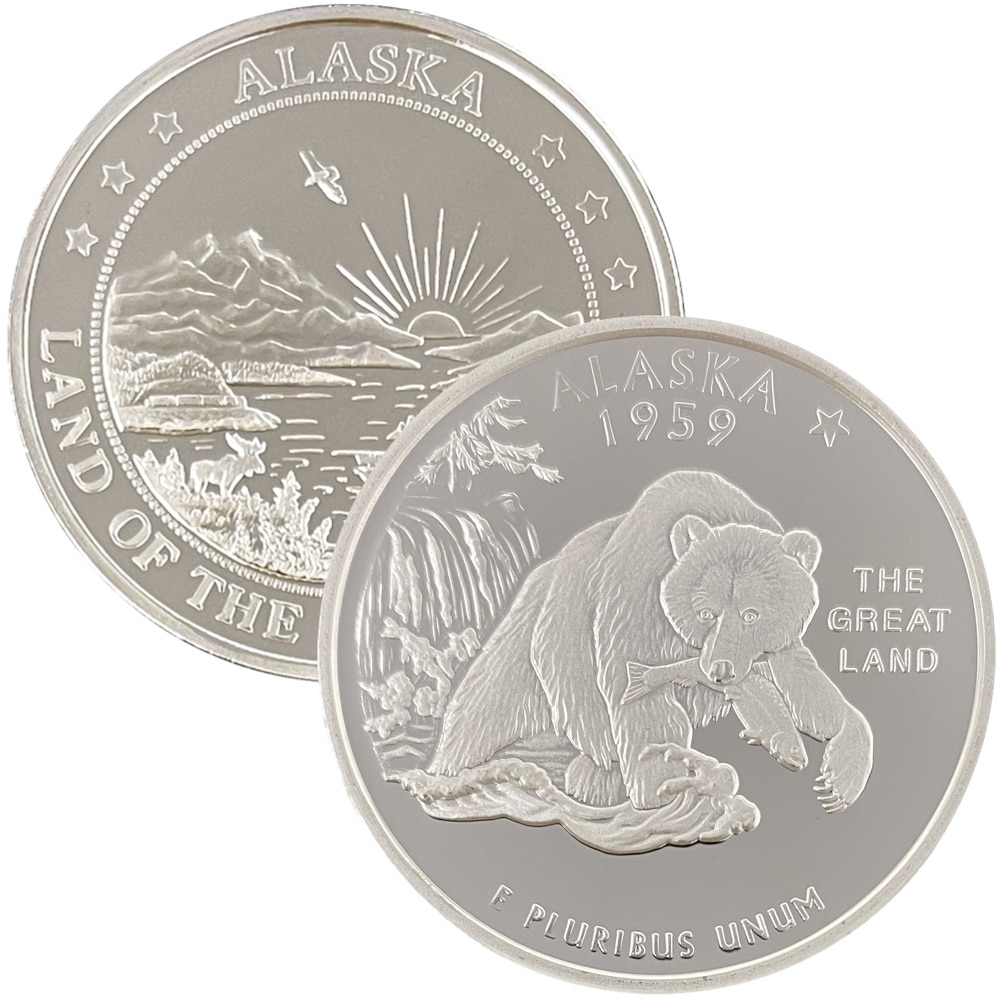 Alaska Quarter Replica Medallion - Image 4