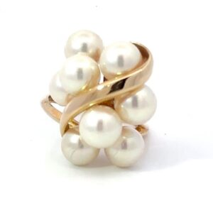 Estate Pearl Cluster Ring 071419
