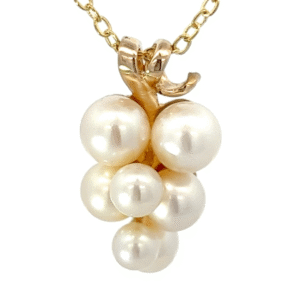 Estate Pearl Cluster Pendant 071484