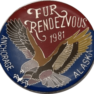 1981 Official Fur Rondy Collector Pin - Rondy Value Listing $148.00