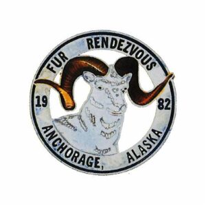 1982 Official Fur Rondy Collector Pin - Rondy Value Listing $148.00