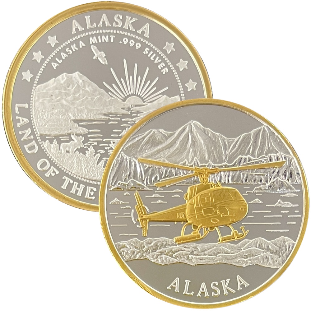 Glacier Helicopter Medallion - Image 3