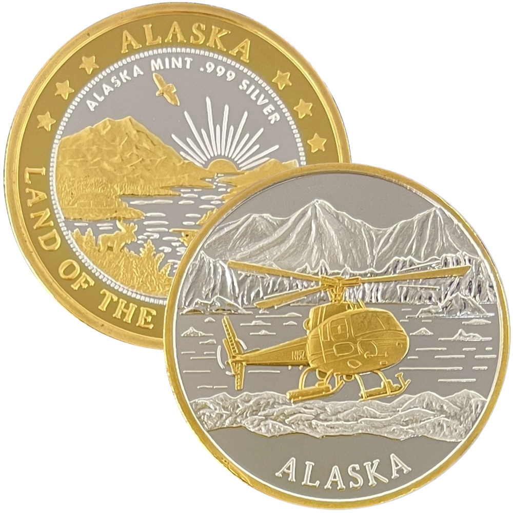 Glacier Helicopter Medallion - Image 2